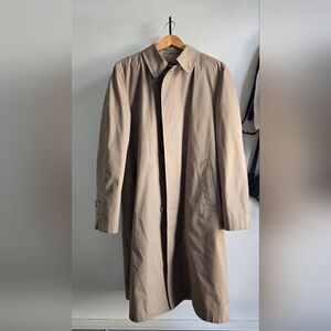 London Fog Tan Trench Coat w/ removable winter liner